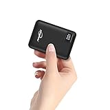 Batterie Externe 10000mAh Mini Ultra Compact Power Bank 2 USB Ports de 2.4A Charge Rapide et Ecran LCD Batterie de Secours Chargeur Portable Universel pour iPhone x 6 6s 7 8 iPad Huawei Samsung