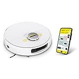 Kärcher Aspirateur Robot et Laveur RCV 5, Commande par Appli, Navigation Laser LiDAR, Cartographie, Détection de Pièces & Obstacles, 5000 Pa, Autonomie : 120 MN, pour Sols Durs et Tapis