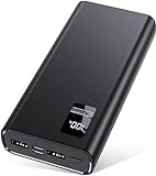 Power Bank 24000 mAh, Petite mais puissante (Sortie et entrée USB C), 5 A, Batterie externe avec Fonction de Charge Rapide, Grande capacité, Compatible avec iPhone 14, 13, 12, Samsung, Apple Xiaomi