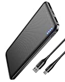 Batterie Externe, 22.5W Power Bank 10000mAh, Batterie Portable Charge Rapide PD3.0 QC4.0, Chargeur Externe USB C Entrée&Sortie, Chargeur Portable Compatible avec iPhone 15 14 13 Samsung Xiaomi Airpods